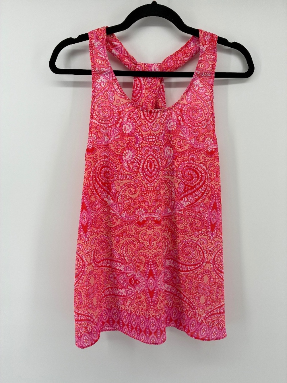 MASSIVE $10 SALE Paraphrase Cross Back Paisley Pink Red Orange Tank
